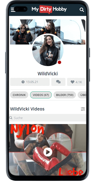 Wild Vicky bei MyDirtyHobby