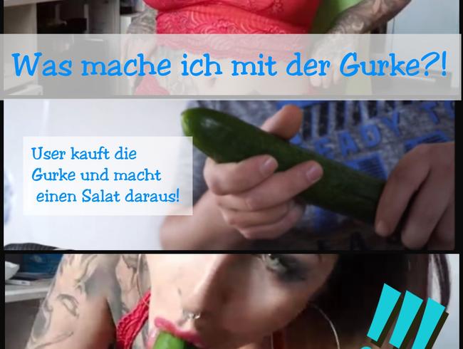 WildVicki Porno Video: User macht Salat aus Dildo-Gurke